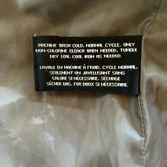 Via Spiga Gray Puffer Jacket Gold Buttons Women’s Large NWOT - Picture 8 of 12